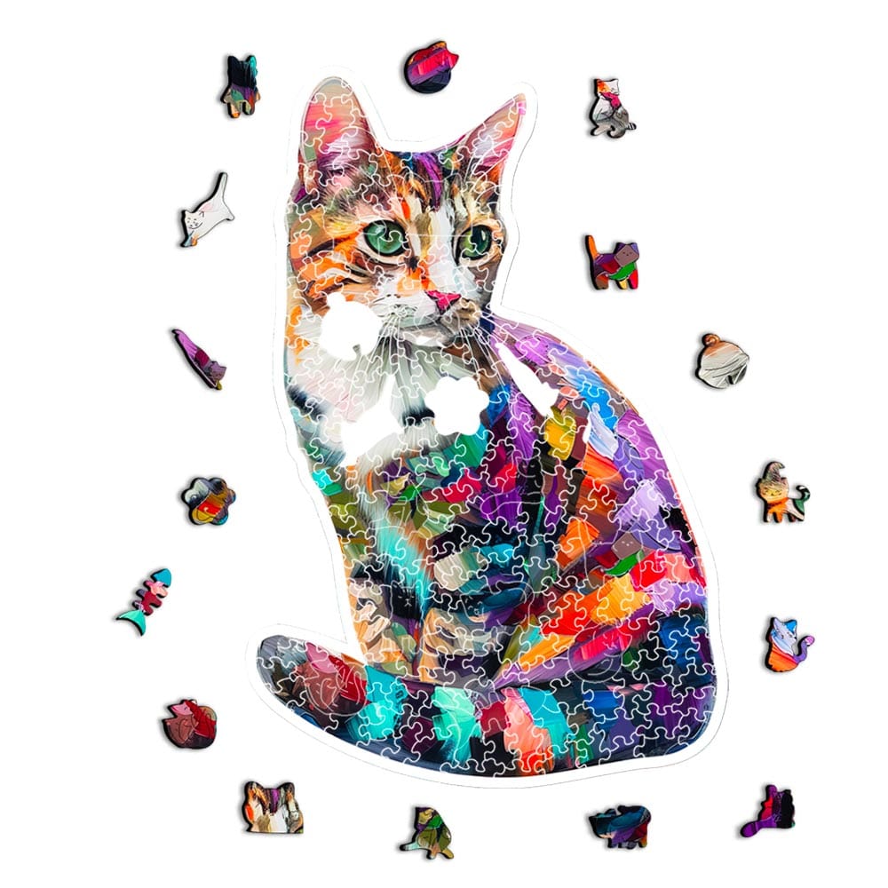 Animal Jigsaw Puzzle > Wooden Jigsaw Puzzle > Jigsaw Puzzle Tabby Cat - Jigsaw Puzzle