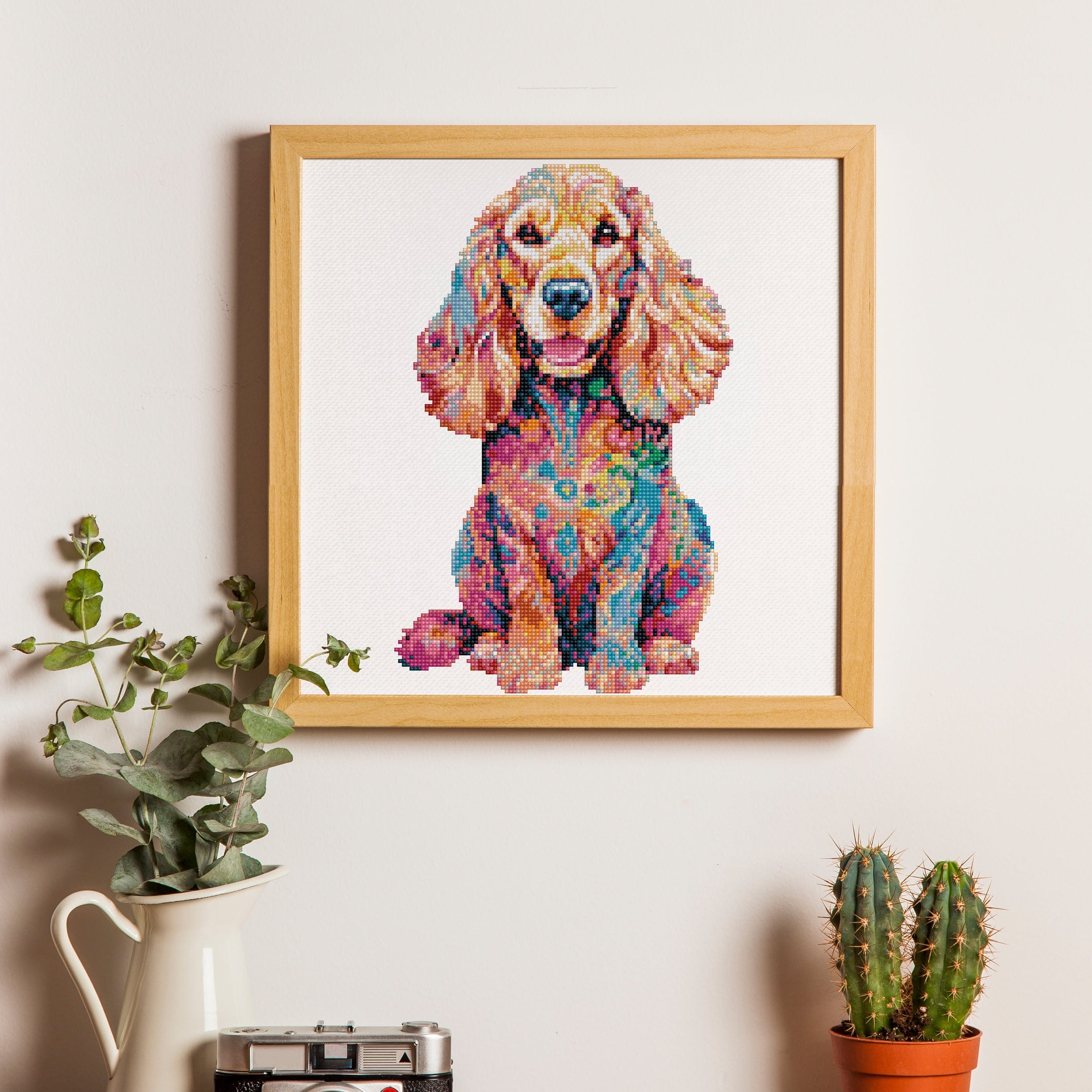 15.7"x15.7" / 40cm x 40cm Cocker Spaniel Dog - Diamond Painting Kit