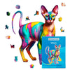 Animal Jigsaw Puzzle > Wooden Jigsaw Puzzle > Jigsaw Puzzle A4 + Paper Box Sphynx Cat - Jigsaw Puzzle