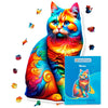 Animal Jigsaw Puzzle > Wooden Jigsaw Puzzle > Jigsaw Puzzle A4 + Paper Box Manx Cat - Jigsaw Puzzle