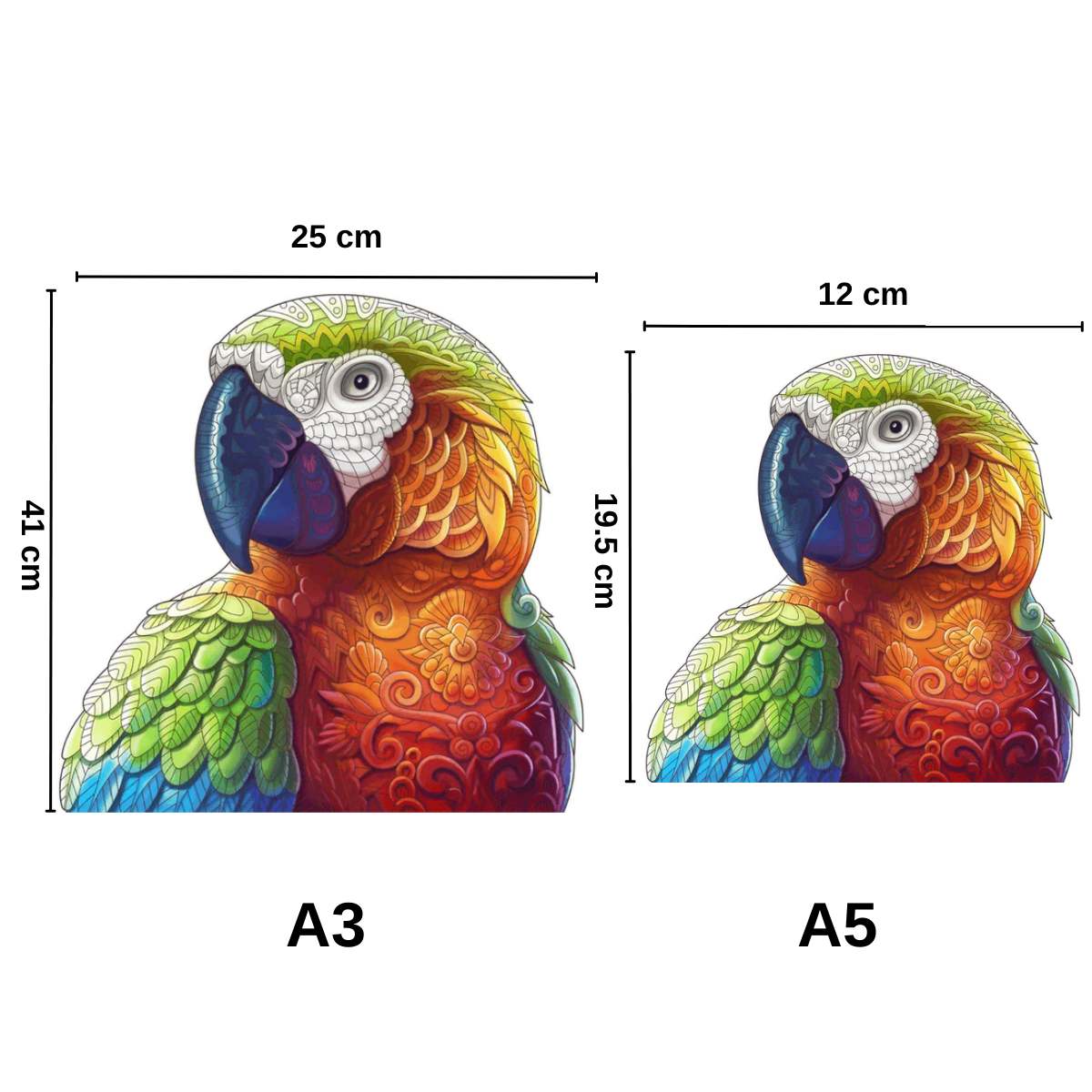 Afrikaanse papegaai - puzzel