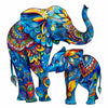 Animal Jigsaw Puzzle > Wooden Jigsaw Puzzle > Jigsaw Puzzle A5 Elephant Family - Jigsaw Puzzle