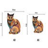 Kat geïnspireerd door Klimt - Houten puzzel