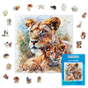 Animal Jigsaw Puzzle > Wooden Jigsaw Puzzle > Jigsaw Puzzle A3 Lion's Family - Jigsaw Puzzle