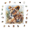 Animal Jigsaw Puzzle > Wooden Jigsaw Puzzle > Jigsaw Puzzle Lion's Family - Jigsaw Puzzle
