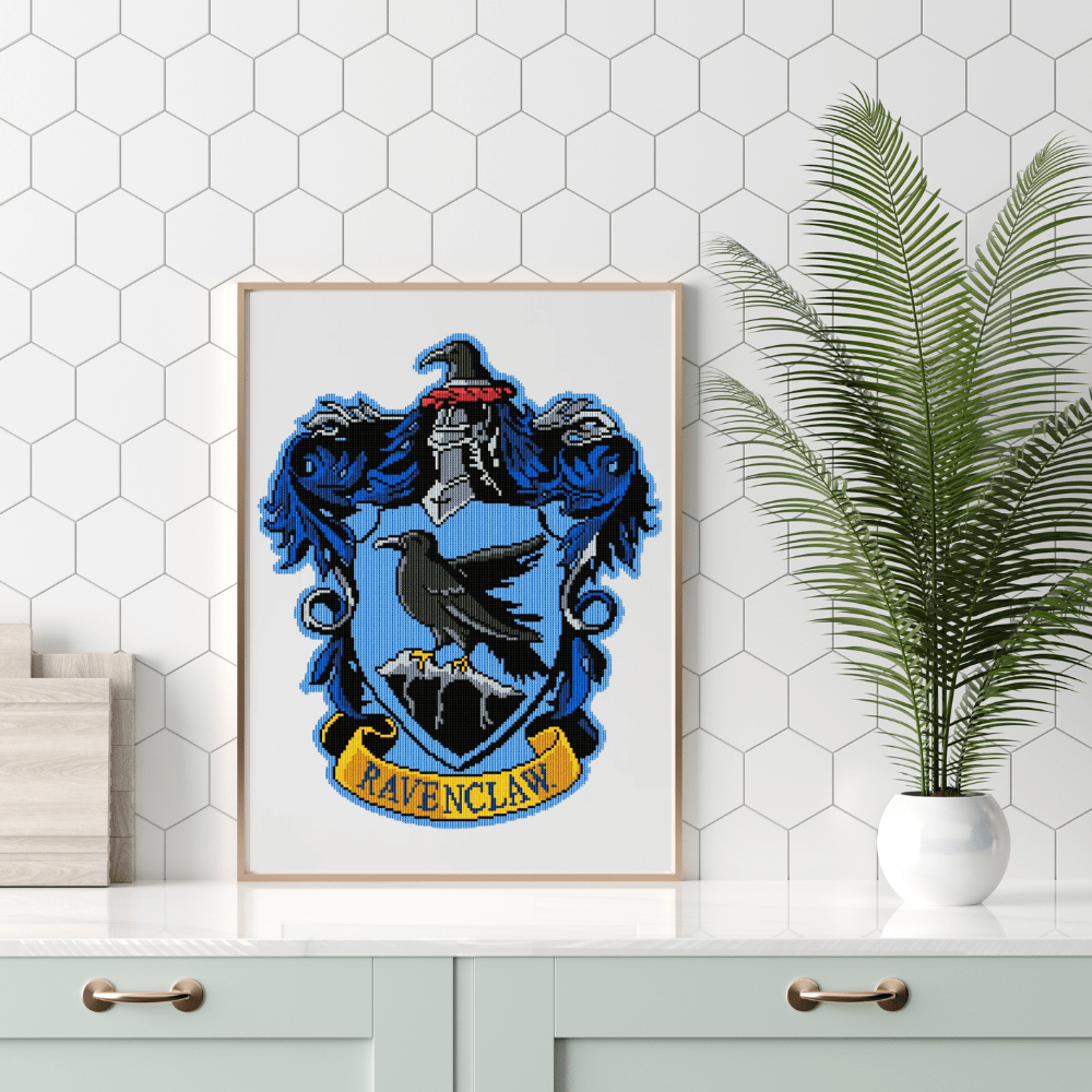 19.7" x 23.6" / 50cm x 60cm Ravenclaw Crest - Diamond Painting Kit