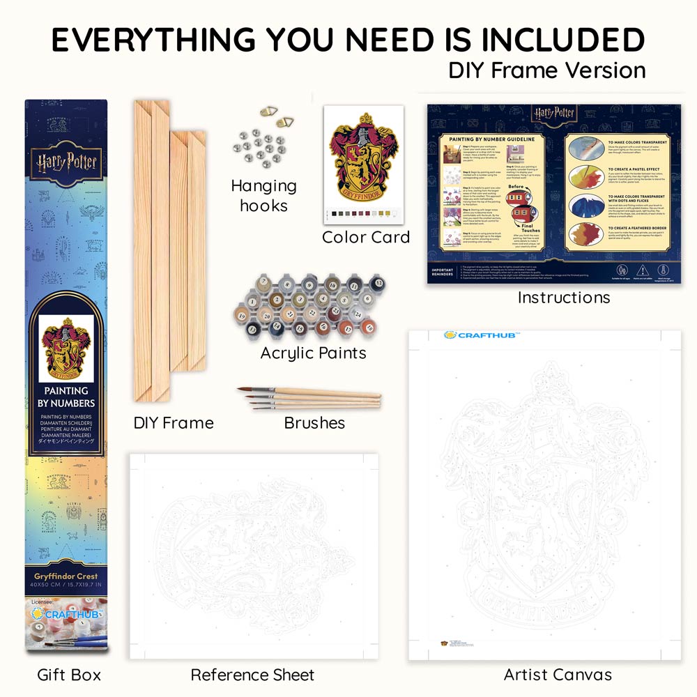Gryffindor Crest - Schilderen Op Nummer Kits