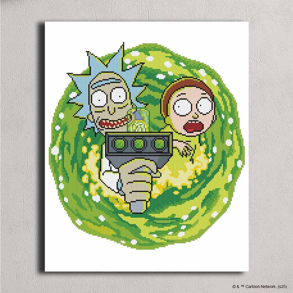Rick & Morty - Diamant schilderset