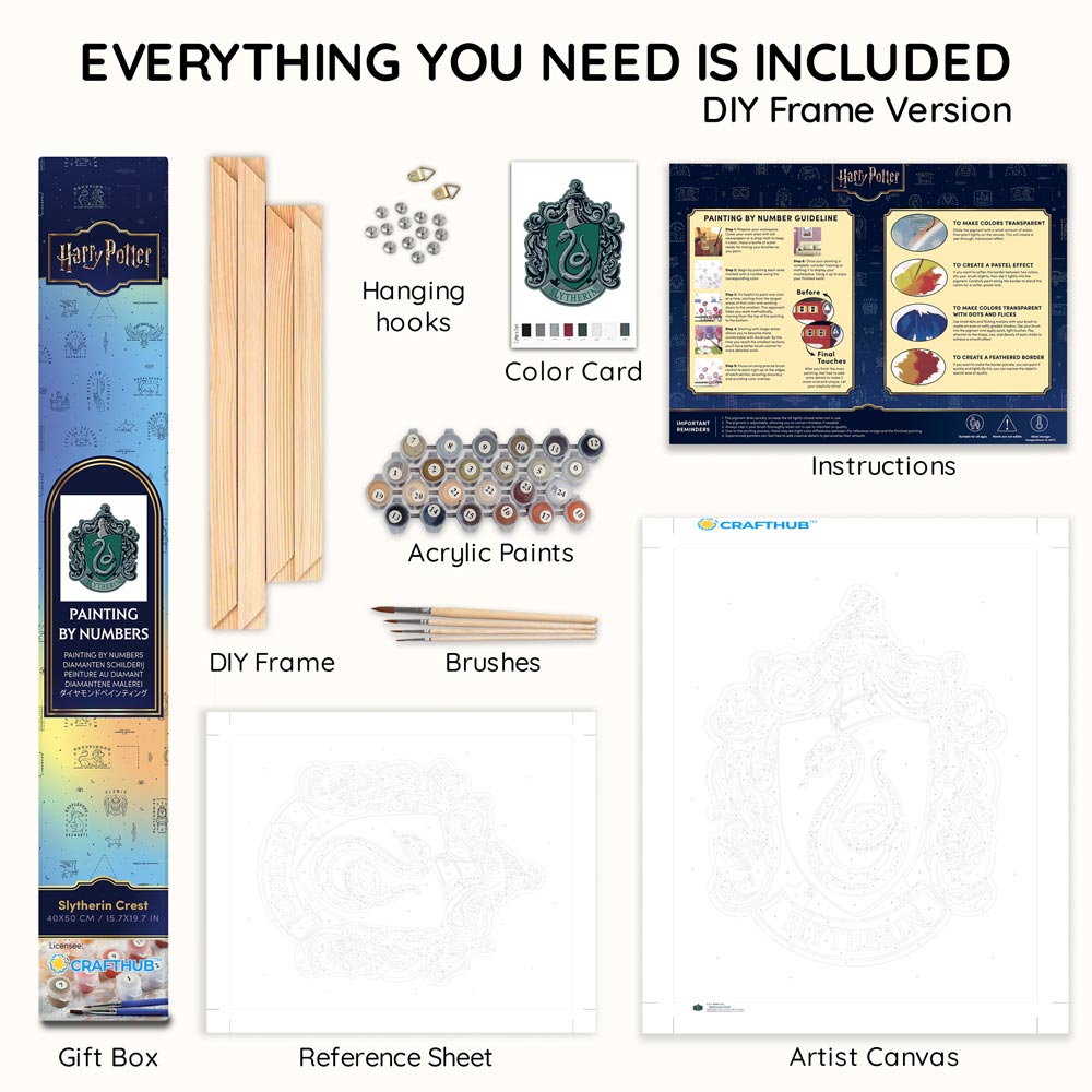 Slytherin Crest - Schilderen Op Nummer Kits