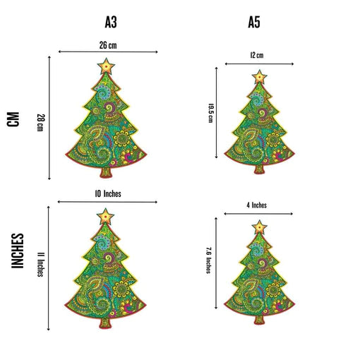 Kerstboom - Houten puzzel