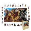 Animal Jigsaw Puzzle > Wooden Jigsaw Puzzle > Jigsaw Puzzle A4 + Wooden Gift Box The Armored Titan Fight - Wooden Jigsaw Puzzle