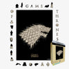 Animal Jigsaw Puzzle > Wooden Jigsaw Puzzle > Jigsaw Puzzle A4 + Wooden Gift Box Winterfell's Emblem - Wooden Jigsaw Puzzle