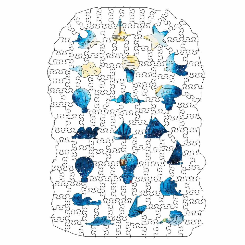 Maanlichtreis - Houten Legpuzzel