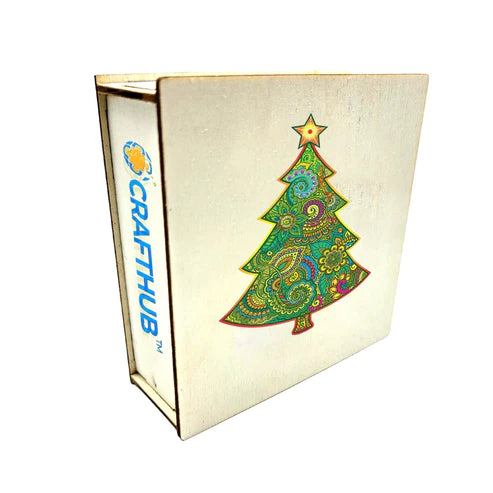 Kerstboom - Houten puzzel