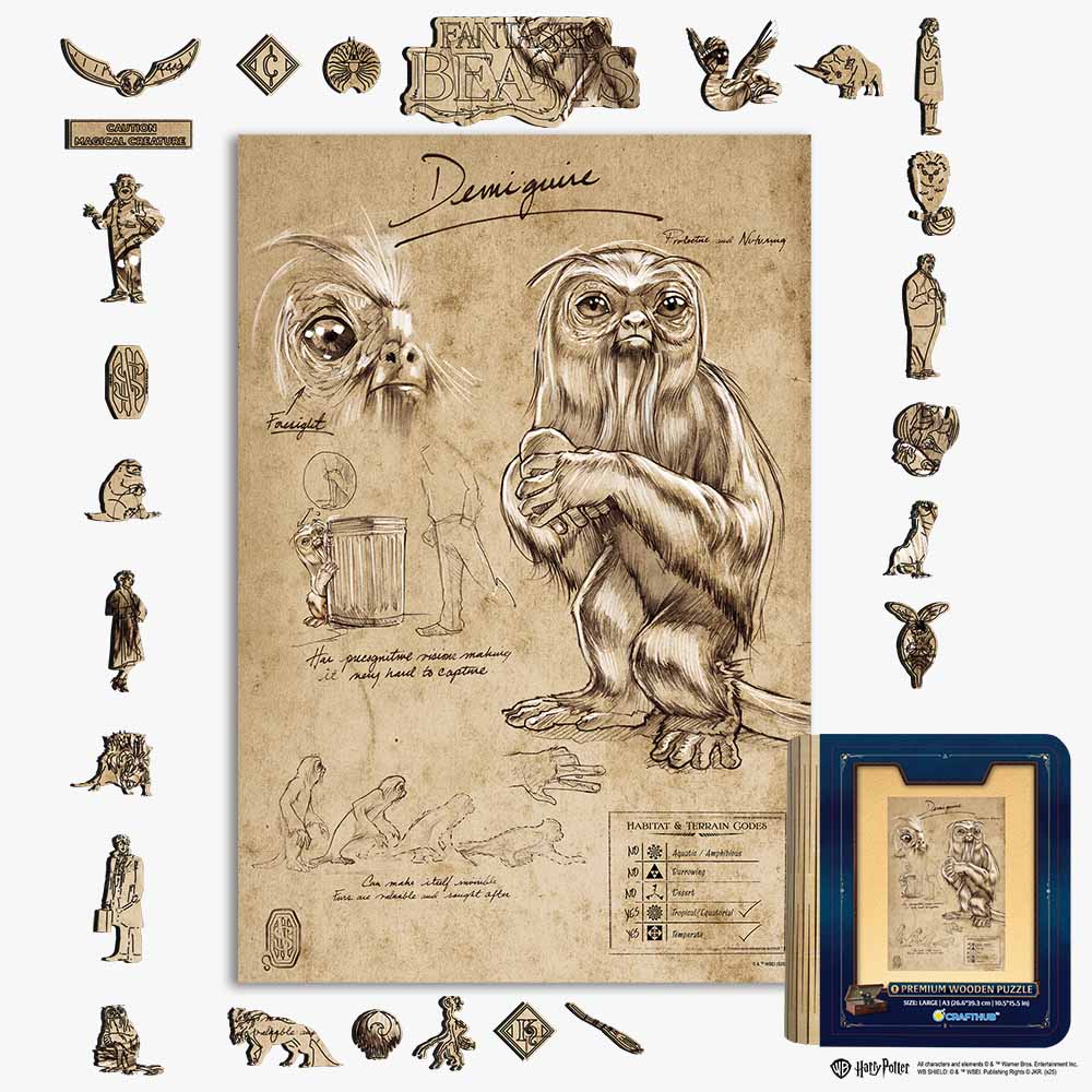 Demiguise Tovenaarsschets - Houten Puzzel