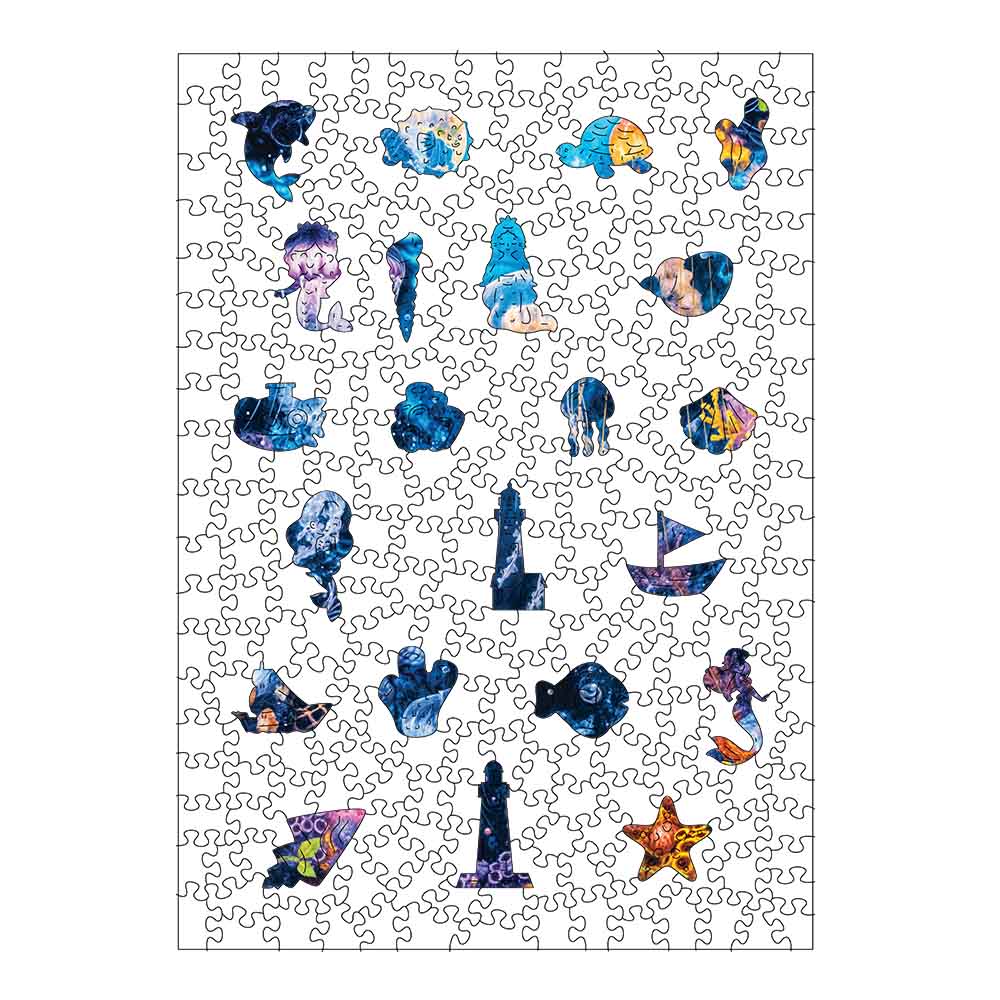 Oceaanglans - Houten Legpuzzel