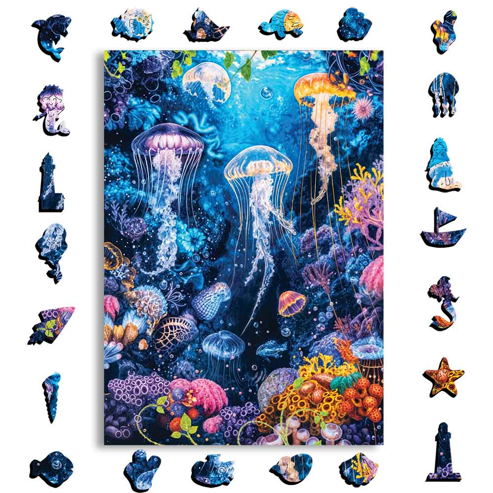 Oceaanglans - Houten Legpuzzel