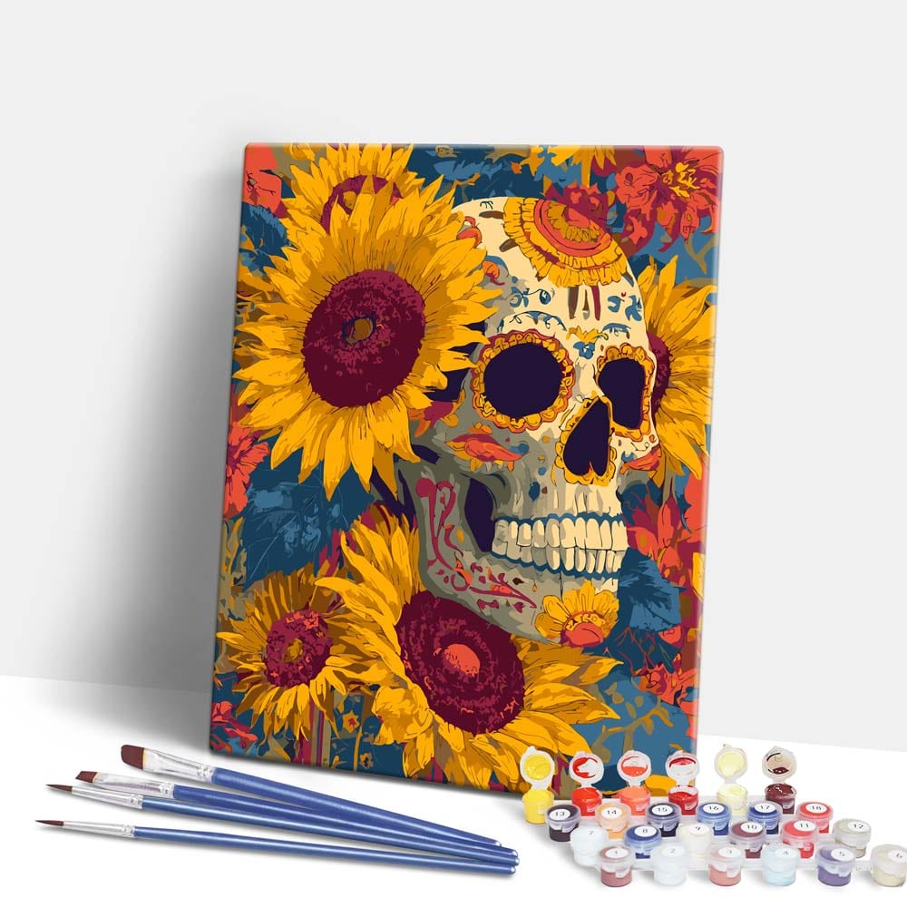 Painting By Numbers Kits 15.7" x 19.6" (40 x 50cm) Skull Candy - Paint By Numbers Kit