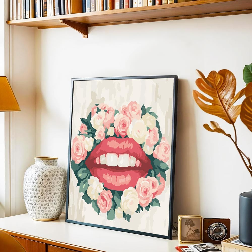 Painting By Numbers Kits 15.7" x 19.6" (40 x 50cm) Spring Kiss - Paint By Numbers Kit