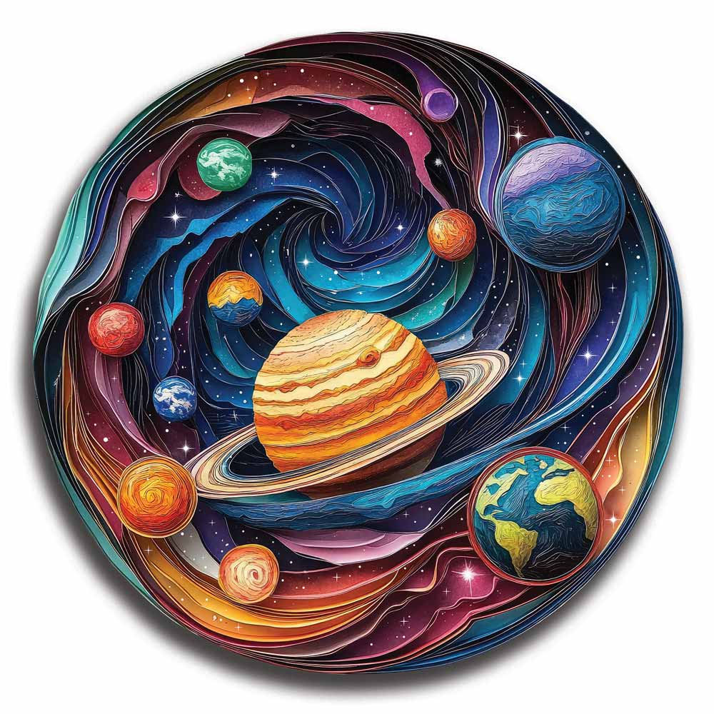 Het Universum - Houten Legpuzzel