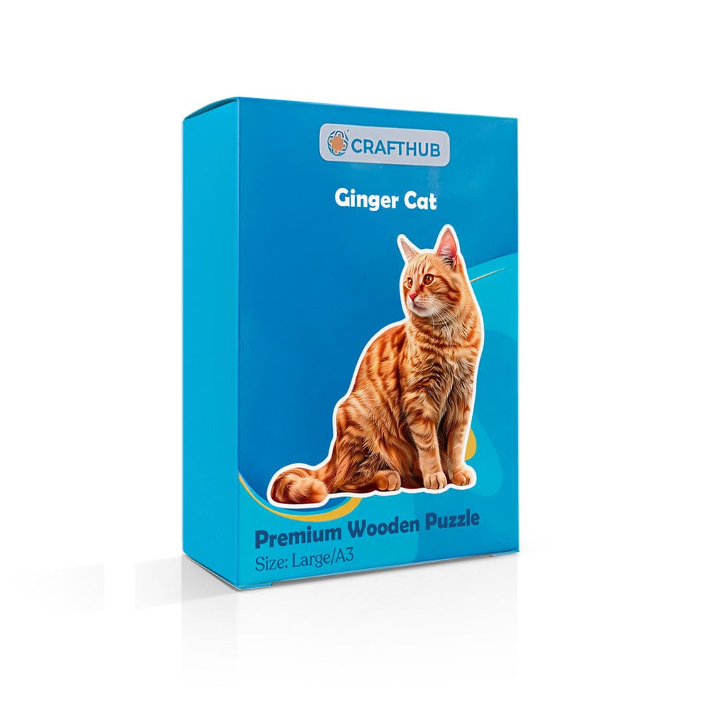 Animal Jigsaw Puzzle > Wooden Jigsaw Puzzle > Jigsaw Puzzle Ginger Cat - Jigsaw Puzzle