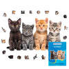 Animal Jigsaw Puzzle > Wooden Jigsaw Puzzle > Jigsaw Puzzle A3 + Paper Box Four Kittens - Jigsaw Puzzle
