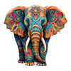 Animal Jigsaw Puzzle > Wooden Jigsaw Puzzle > Jigsaw Puzzle A5 Vivid Elephant - Jigsaw Puzzle