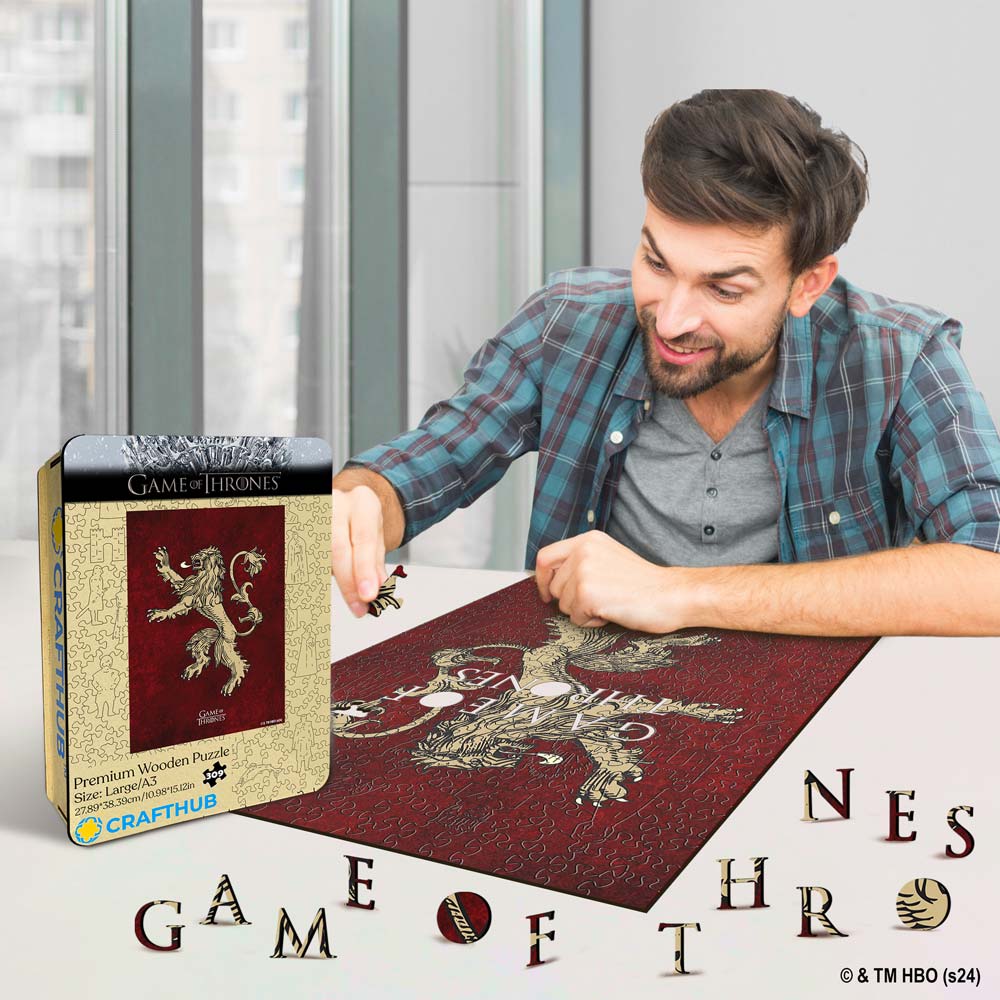 Animal Jigsaw Puzzle > Wooden Jigsaw Puzzle > Jigsaw Puzzle House Lannister - Wooden Jigsaw Puzzle