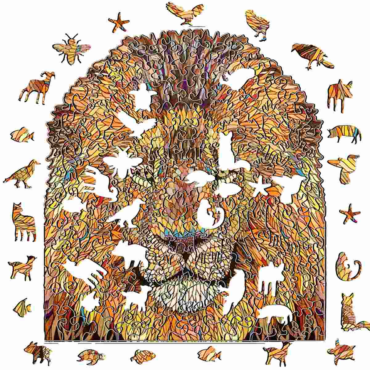 Wilde leeuw - puzzel