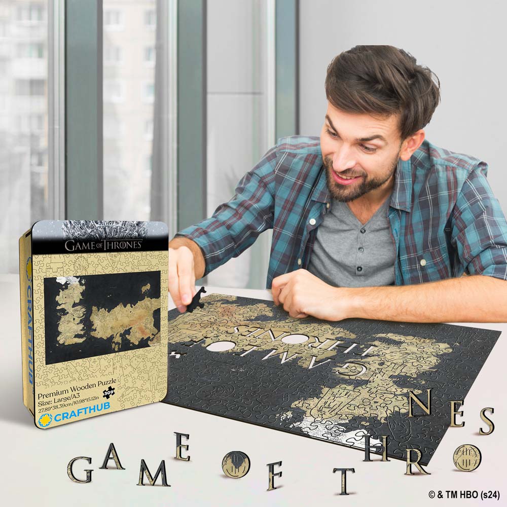 Animal Jigsaw Puzzle > Wooden Jigsaw Puzzle > Jigsaw Puzzle The Westeros Map - Wooden Jigsaw Puzzle