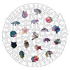 Bloeiende Wolf - Houten Puzzel