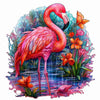 Animal Jigsaw Puzzle > Wooden Jigsaw Puzzle > Jigsaw Puzzle A5 Flamingo - Jigsaw Puzzle