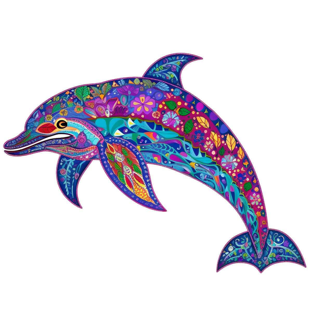 Animal Jigsaw Puzzle > Wooden Jigsaw Puzzle > Jigsaw Puzzle A5 Dolfin - Jigsaw Puzzle