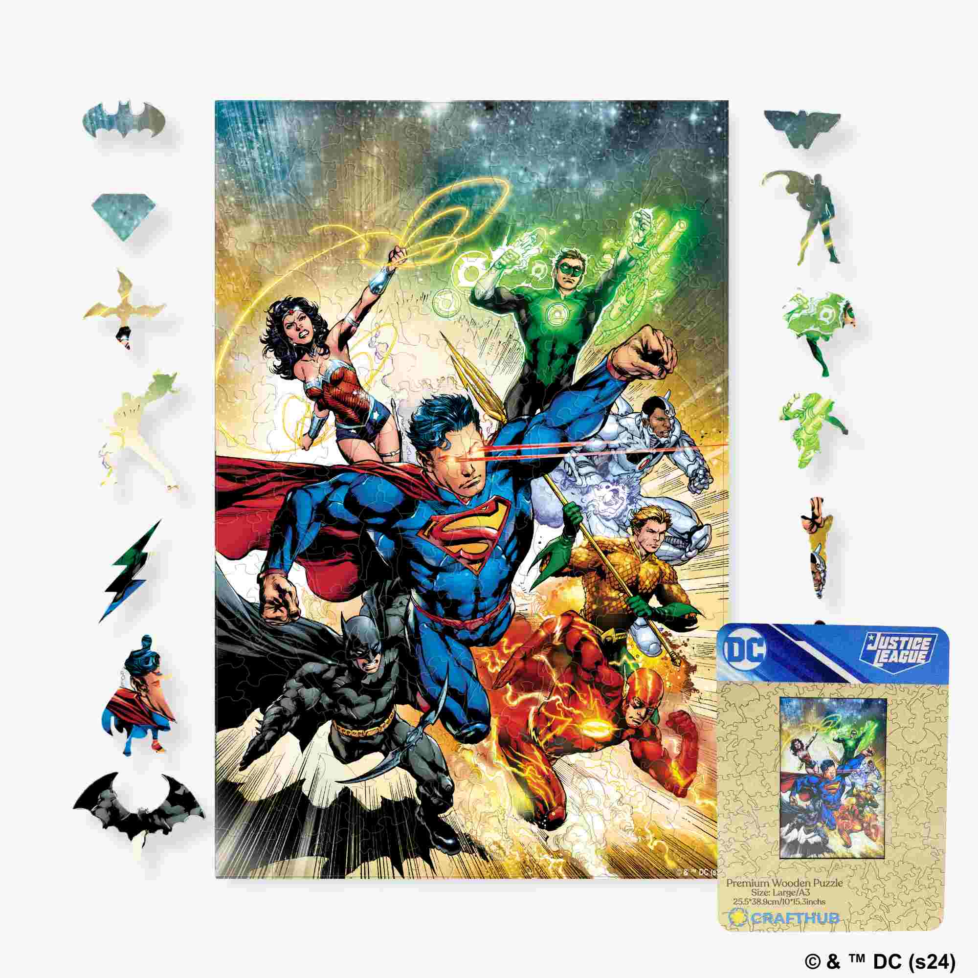 Animal Jigsaw Puzzle > Wooden Jigsaw Puzzle > Jigsaw Puzzle Justice League Heroes Wooden Jigsaw Puzzle