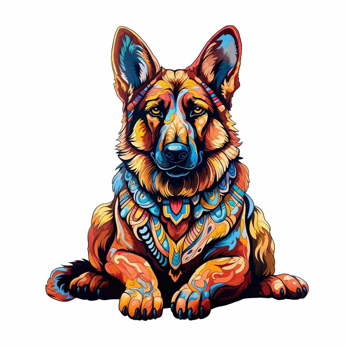 Animal Jigsaw Puzzle > Wooden Jigsaw Puzzle > Jigsaw Puzzle A5 German Shepherd Dog - Jigsaw Puzzle