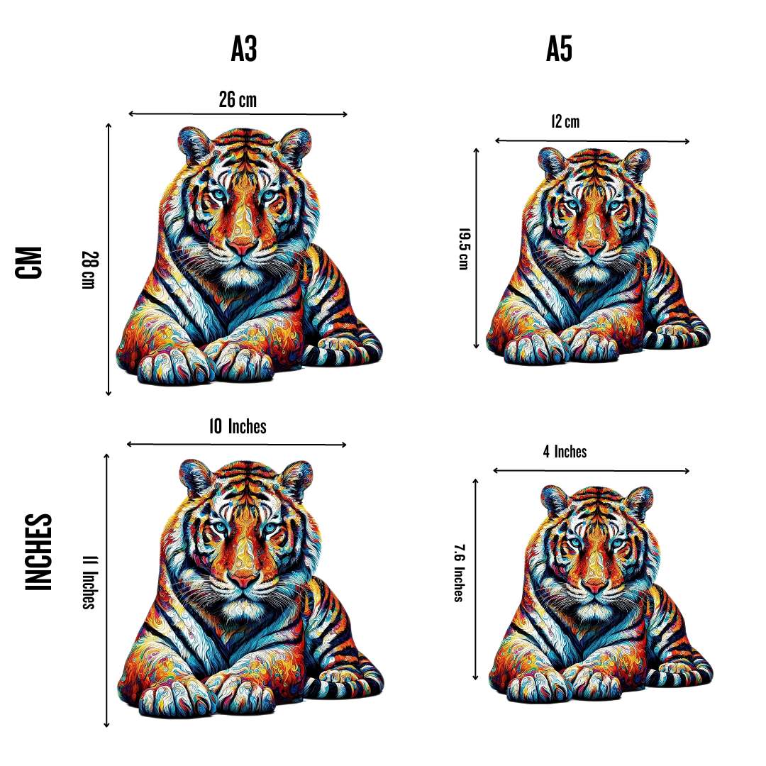 Animal Jigsaw Puzzle > Wooden Jigsaw Puzzle > Jigsaw Puzzle Tiger - Jigsaw Puzzle