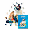 Animal Jigsaw Puzzle > Wooden Jigsaw Puzzle > Jigsaw Puzzle A4 + Paper Box Snowshoe Cat - Jigsaw Puzzle