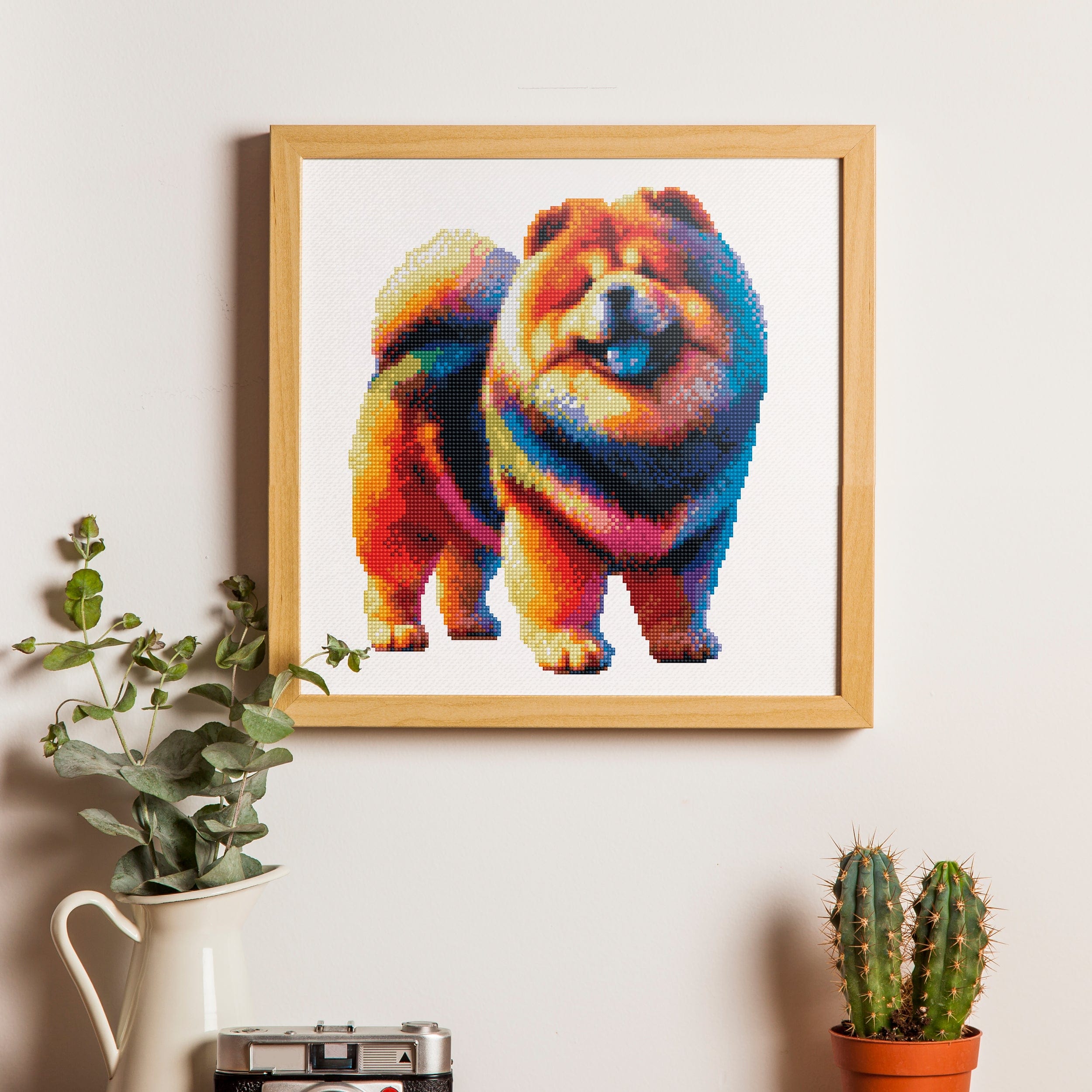 15.7"x15.7" / 40cm x 40cm Chow Chow Dog - Diamond Painting Kit