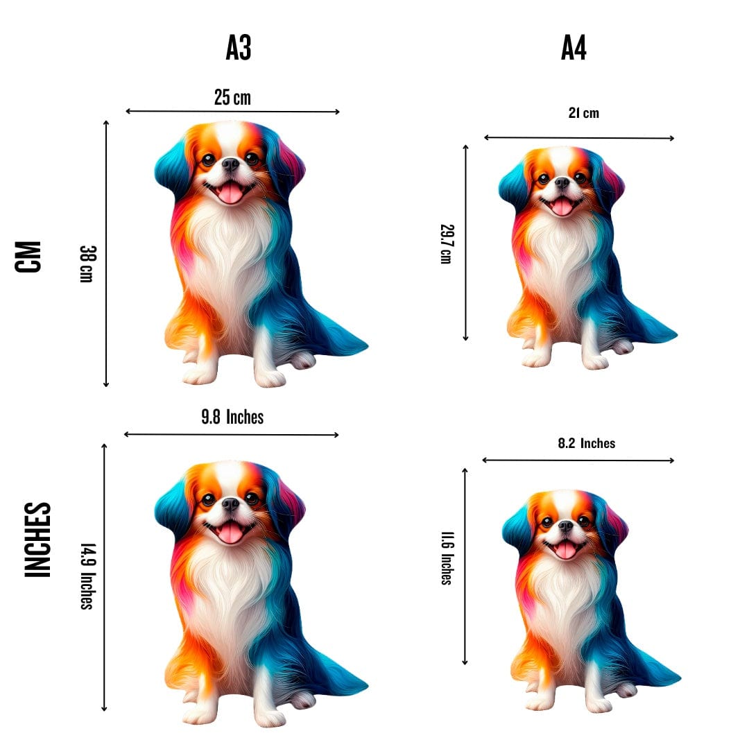 Animal Jigsaw Puzzle > Wooden Jigsaw Puzzle > Jigsaw Puzzle Japanese Chin Dog - Jigsaw Puzzle