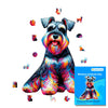 Animal Jigsaw Puzzle > Wooden Jigsaw Puzzle > Jigsaw Puzzle A4 Miniature Schnauzer Dog - Jigsaw Puzzle