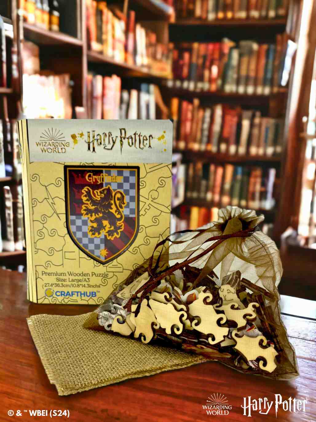 Animal Jigsaw Puzzle > Wooden Jigsaw Puzzle > Jigsaw Puzzle A3 Gryffindor Crest - House Prides Wooden Jigsaw Puzzle