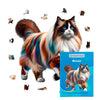 Animal Jigsaw Puzzle > Wooden Jigsaw Puzzle > Jigsaw Puzzle A4 + Paper Box Birman Cat - Jigsaw Puzzle