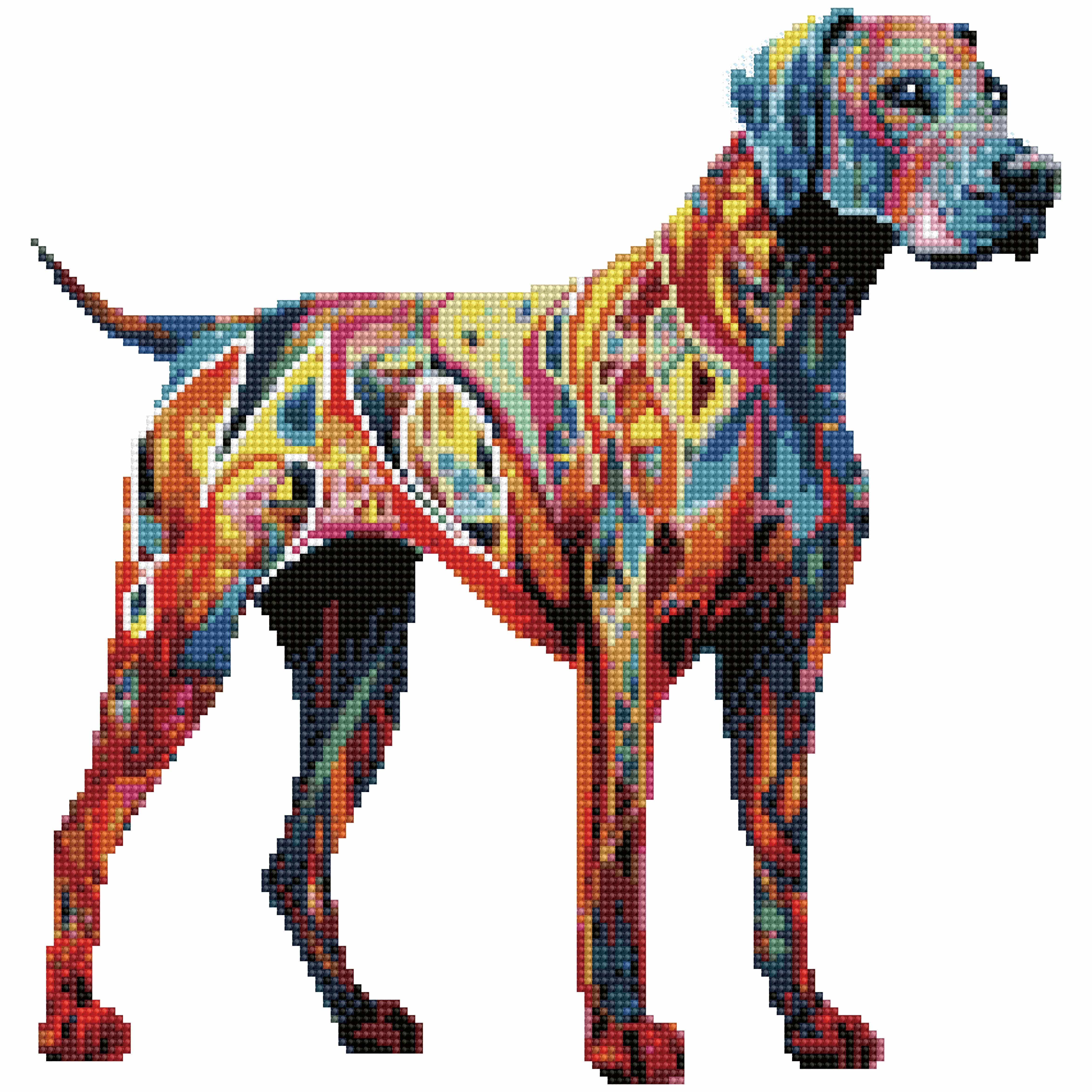 40x40cm Great Dane Dog - Diamond Painting Kit