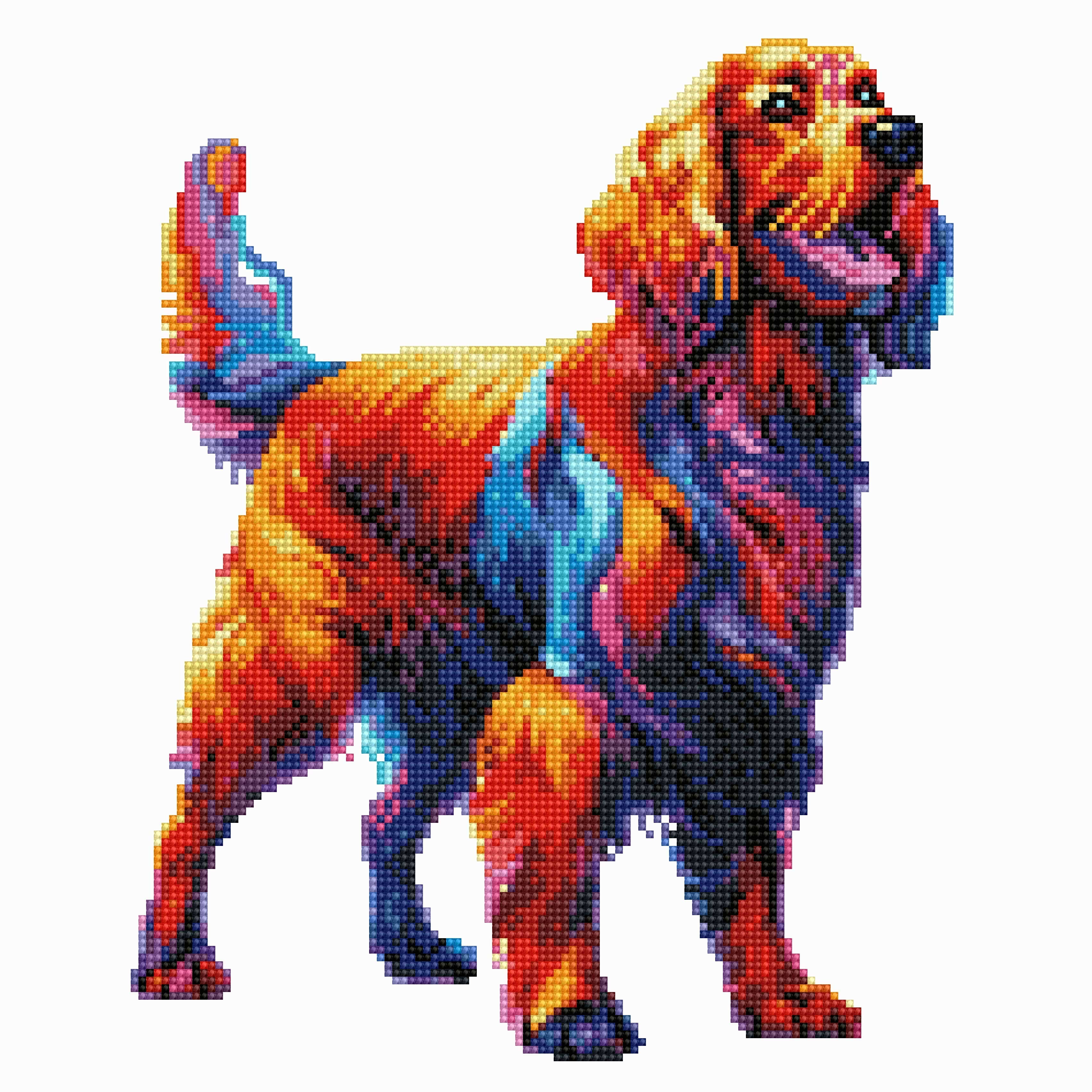 40x40cm Irish Setter Dog - Diamond Painting Kit