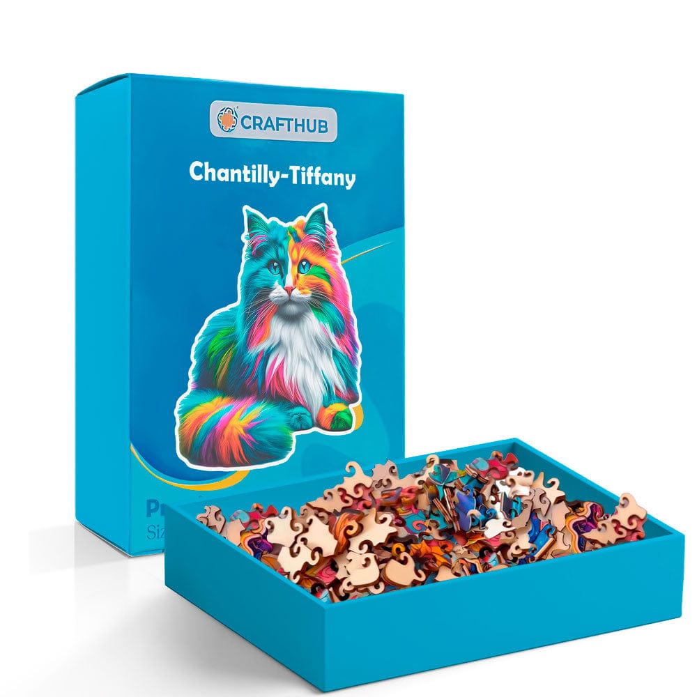 Animal Jigsaw Puzzle > Wooden Jigsaw Puzzle > Jigsaw Puzzle Chantilly Tiffany Cat - Jigsaw Puzzle