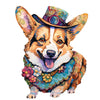 Afbeelding in Gallery-weergave laden, Animal Jigsaw Puzzle &gt; Wooden Jigsaw Puzzle &gt; Jigsaw Puzzle A5 Corgi - Jigsaw Puzzle
