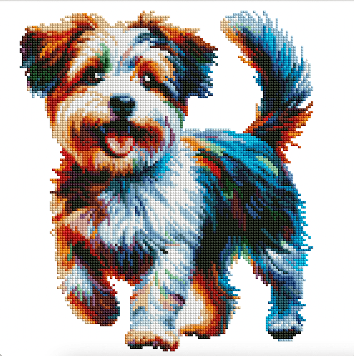 15.7"x15.7" / 40cm x 40cm Jackapoo Dog - Diamond Painting Kit