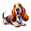 Animal Jigsaw Puzzle > Wooden Jigsaw Puzzle > Jigsaw Puzzle A4 Basset Hound Dog - Jigsaw Puzzle