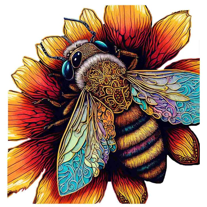 Animal Jigsaw Puzzle > Wooden Jigsaw Puzzle > Jigsaw Puzzle A5 Bee - Jigsaw Puzzle