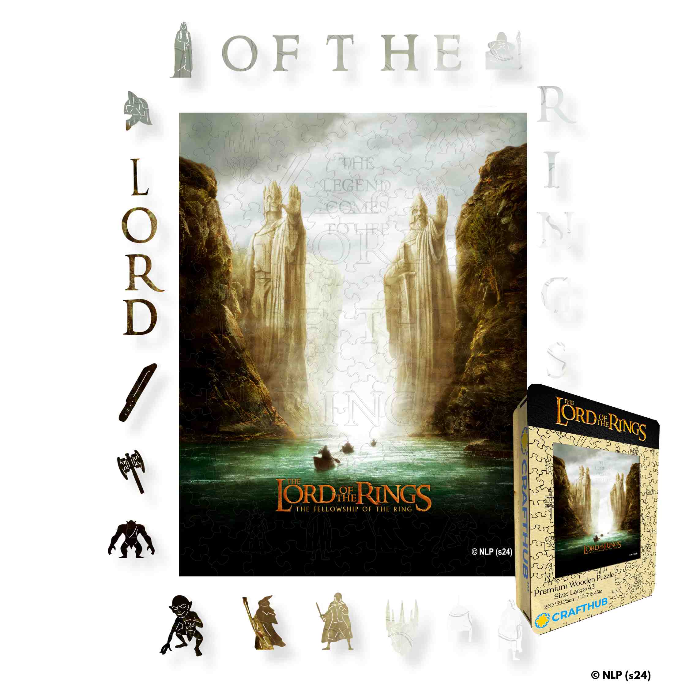 Animal Jigsaw Puzzle > Wooden Jigsaw Puzzle > Jigsaw Puzzle The Gates of Argonath - Wooden Jigsaw Puzzle